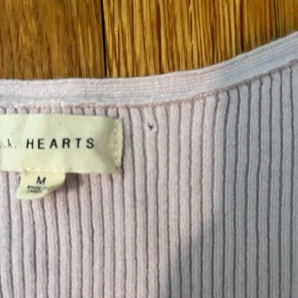 Pacsun Lilac Sweater Long-Sleeve Top w/ Lace Neckline - Picture 5 of 5